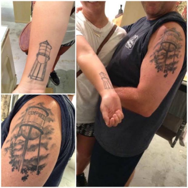 Memorial Lighthouse Tattoo On Left Half Sleeve by Inkflow Claudio Cirinesi